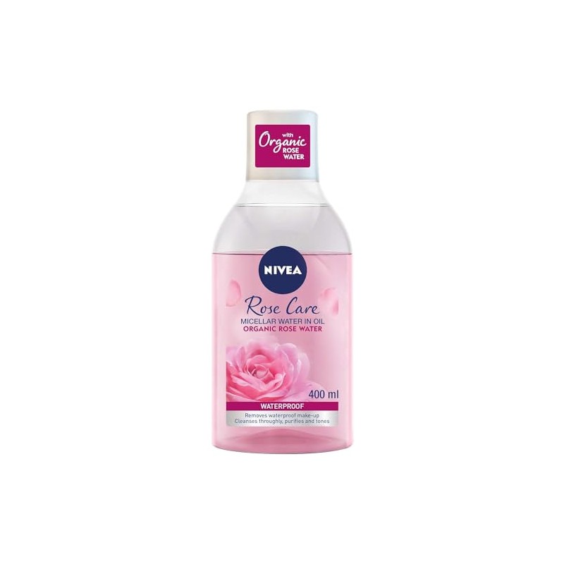 NIVEA Agua limpiadora micelar, Skin Breathe Rose MicellAIR, 13.5 fl