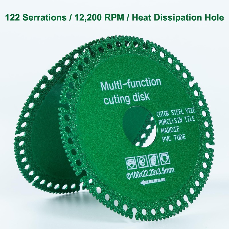 6Pcs Indestructible Disc for Grinder, Diamond Saw Cutting Wheel, Angle