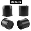 Rheedal 4Pcs 4.25inch Trailer Wheel Center Caps Push Through Center