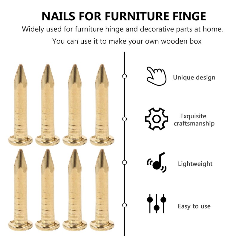 HEALLILY 200pcs Copper Nails for Killing Trees Removing Stumps Copper
