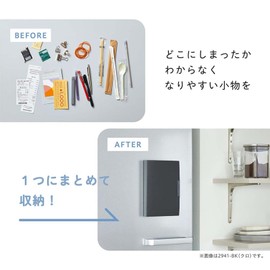 King Jim 2941-BK Refrigerator File Skittman Small Items Organizer, Black