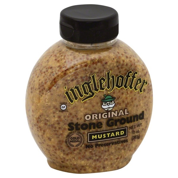 Inglehoffer, Stone Ground Mustard, 10oz Bottle (Pack of 2)