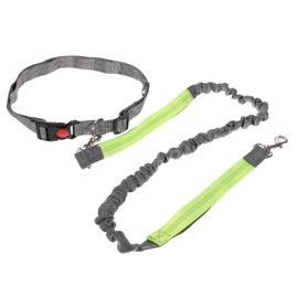 Generic Pet Running Leash Adjustable Heavy Duty Dog Leash with Reflective Stitching for Safety for Walking Jogging and Hiking Grey Fluorescent