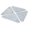 Design61 Set of 4 Mounting Plates for Furniture Feet with