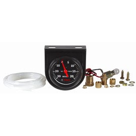 Actron Bosch SP0F000050 Style Line 2" Mechanical Vacuum/Boost Gauge (Black Dial Face, Black Bezel)