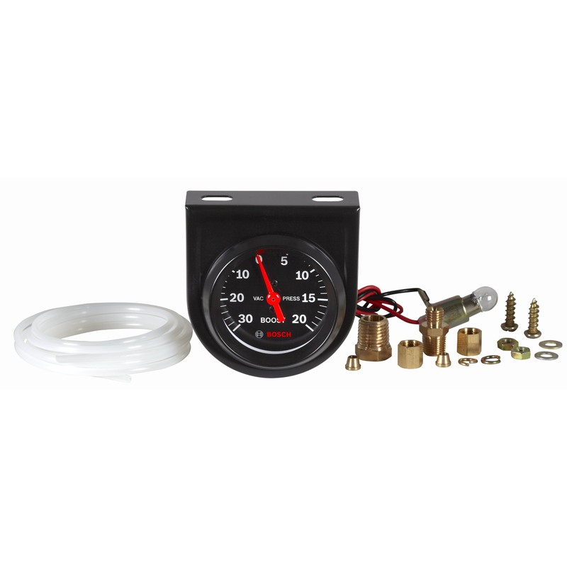 Actron Bosch SP0F000050 Style Line 2" Mechanical Vacuum/Boost Gauge (Black