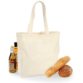 Westford Mill Maxi Tote Shopper Bag - Reusable and Sustainable - White