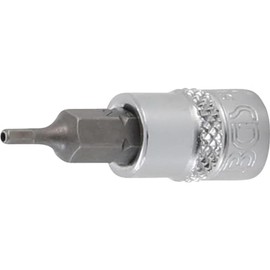 BGS 5156-2 | Bit Insert | Drive Square Socket 6.3 mm (1/4 Inch) | Hexagon Socket with Bore 2 mm