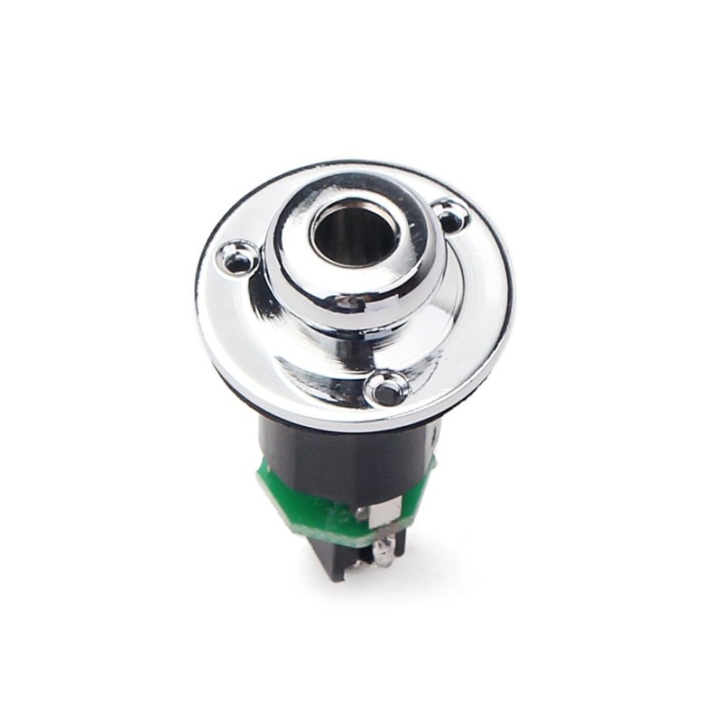 Kisangel Electric Guitar Input Jack with Strap Button Output Socket