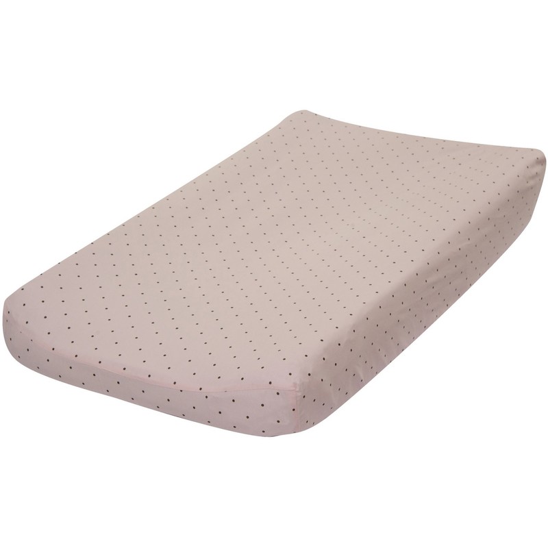 Go Mama Go Pink with Chocolate Polka Dots Changing Pad
