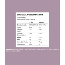 FARMASI Nutriplus Collagen Tablets - 2000 mg de Colágeno Hidrolizado Tipo I y III por Porción (2 Tabletas) con Vitamina C | Suplemento para Piel, Cabe