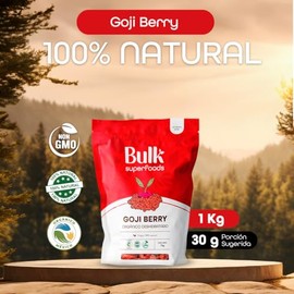 BULK SUPERFOODS Goji Berries - Goji Berry 100% Orgánico y Natural