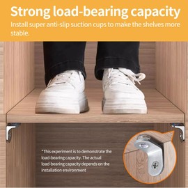 10Pcs Heavy Duty Shelves Corner Brace, Stainless Steel Right Corner Bracket 90 Degree L Shape Angle Brackets Metal Closet Shelf Supports Fastener Joints Support Bracket with Hole for Bookcase Cabinets