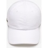 Lacoste Unisex Adult's Side Croc Cotton Cap, White, One Size
