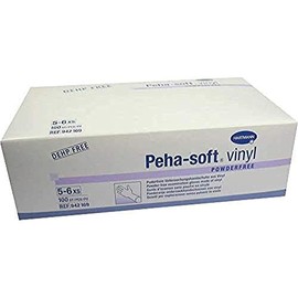 peha Soft Vinyl Powder Free Disposable Gloves XS