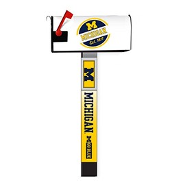 Michigan Wolverines Magnetic Mailbox Cover 2-Pack Mailbox Post Cover Officially Licensed Collegiate Product
