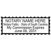 Hubco Printer 40 Self Inking Notary Stamp - South Carolina