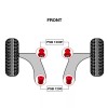 PSBushings 4 x Ford Focus (00-11) Complete Front Wishbone PSB