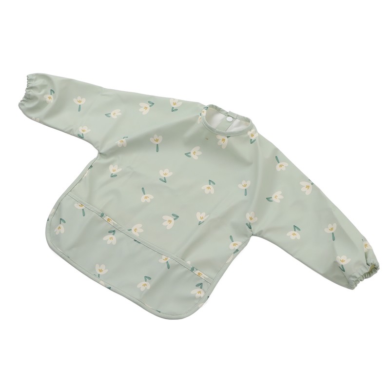 Infant Long Sleeve Bib Waterproof Cute Toddler Soft Sleeved Bib