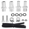 Universal Oil Catch Can Kit 300ML Reservoir Tank Engine Black