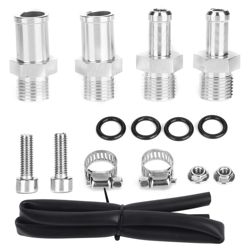 Universal Oil Catch Can Kit 300ML Reservoir Tank Engine Black