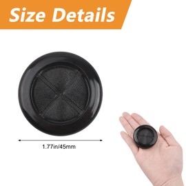 MOROBOR Flexible Rubber Cable Cord Grommet, 10pcs 45mm Rubber Grommets Desk Cable Hole Cover Rubber Wire Organizer for Office Computer TV Console & Other Furniture/Black