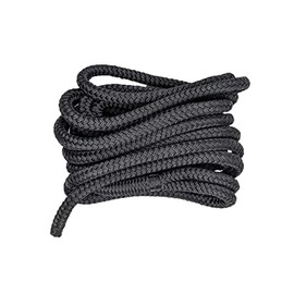 South Bend Rope Marine Grade Double Braided Nylon Dock Line w/ Eye Splice (Black, 1-inch x 35 feet)