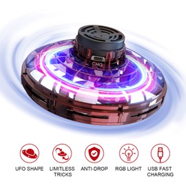 FLYNOVA Kids Drone,Mini Galactic Fidget Spinner,UFO Toys with Lights,Fun Interactive Flying Ball Game,Cool Christmas Birthday Gift for Boys Girls Teens 8-12+,Children Autism Sensory Relief Toys
