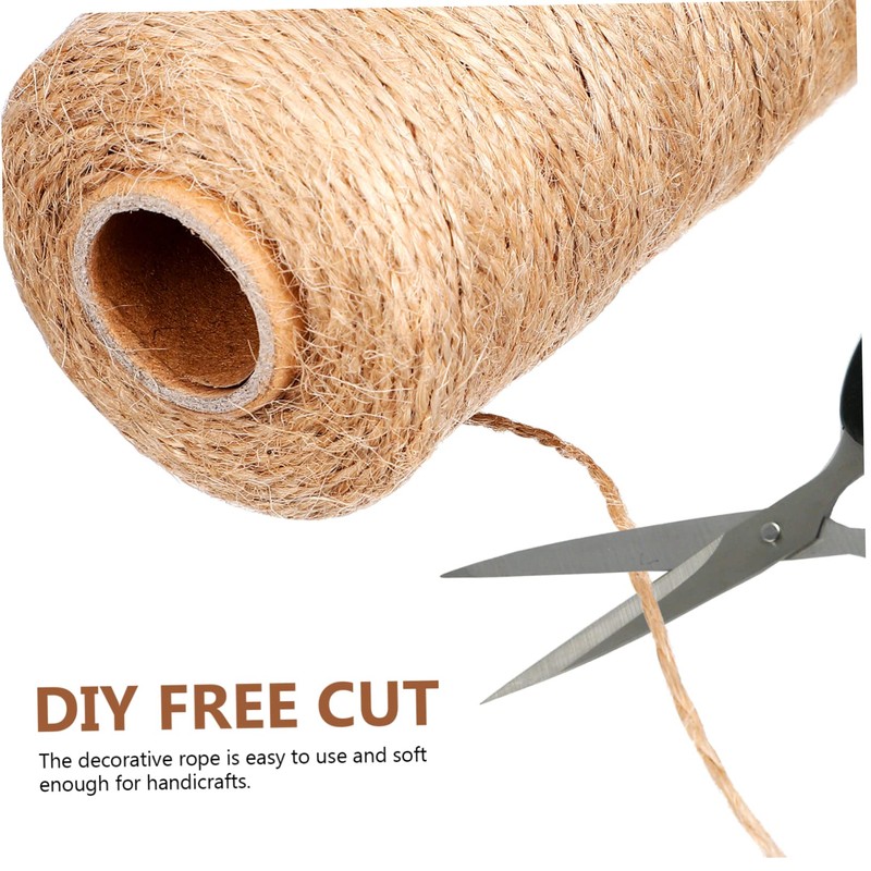 DOITOOL 2rolls Linen Twine for Crafting Rope for Projects Macrame