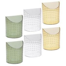 jojofuny 6pcs Remote Control Holder Wall Mount Phone Stand Storage Box for Tv Shows Movies Office Bedroom