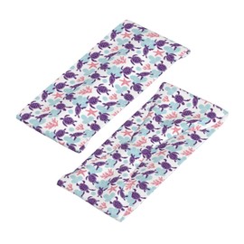 sea Turtles Starfish Shells Coastal Ocean Sports Sweatband Head Bands for Women Men Sweat-Absorbing Headbands Suitable for Running Yoga Fitness Football Exercise