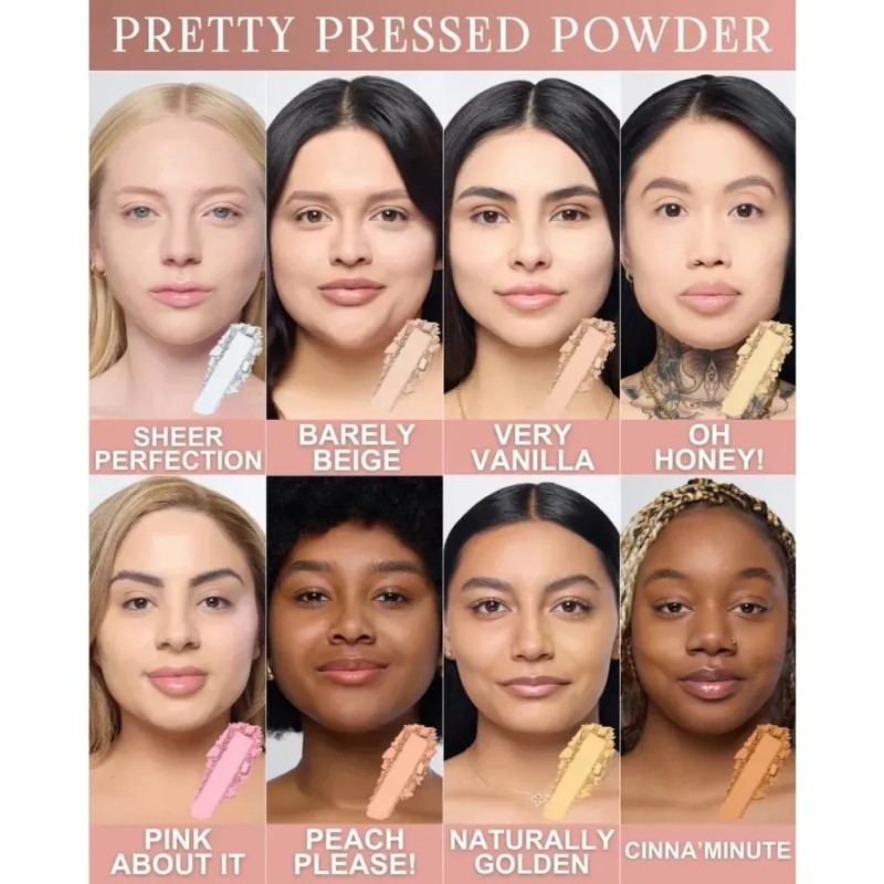 Polvo Fijador Compacto Pretty Pressed Beauty Creations Pink About It