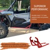 ECOTRIC Red Nerf Bars Rock Sliders Compatible with 2014-2023 Polaris