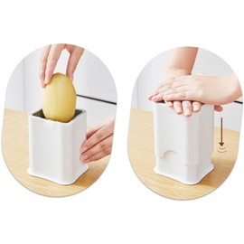 Cucumber Slicer, 44 compartments with lid Strawberry Slicer, Carrot Cutter, Cutter, Multi-Function Fruit and Vegetable, Fruit Dipenser (White, One Size)