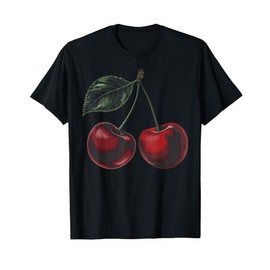 Cherry Fruit Cute Summer Red Cherries Sweet Design T-Shirt