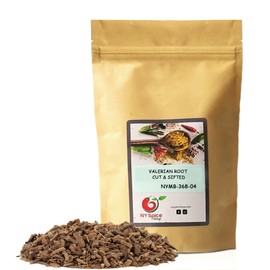 NY SPICE SHOP Valerian Root – Dried Cut & Sifted Whole Roots (Valeriana officinalis) – Perfect Herbal Tea Blend (8 Ounce)
