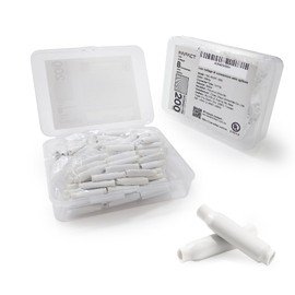 Innfact Low Voltage B Connectors Wire Splices, Electrical Wire Crimp Bean Type Cable Connector for Telecom Phone Security Alarm Lighting Security Systems - White (no Gel, Indoor use) 200 pcs