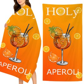 Holy Aperoli Strandtuch – Lustiges Mikrofaser-Handtuch 140 x 70 cm | Sandfrei, Schnelltrocknend & Leicht | Perfekt für Strand, Gym, Reisen & als Geschenkidee