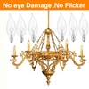 BUBYVV E12 Candle Light Bulbs, 60W Candelabra Light Bulbs, B10