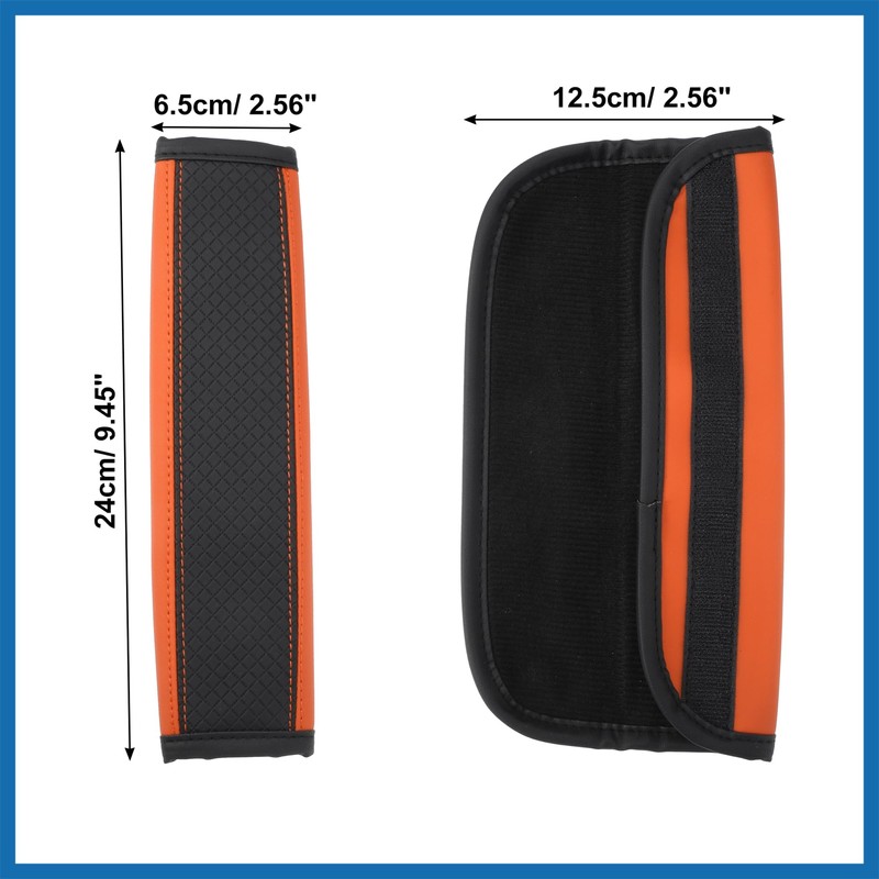 A ABSOPRO 2pcs Car Seat Belt Cover Neck Mat Faux