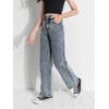 Floerns Girls High Waisted Straight Leg Jeans Denim Long Pants