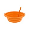 Arrow Sip-A-Bowl With Built In Straw, 22 Oz, Blue, Pink,