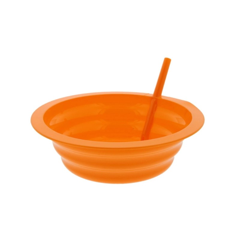 Arrow Sip-A-Bowl With Built In Straw, 22 Oz, Blue, Pink,