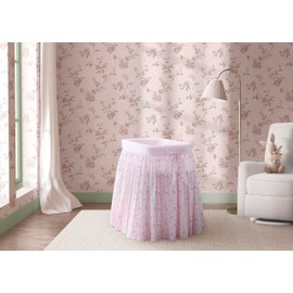 Delta Children Flora Gliding Bassinet, Pink Roses