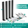 Goovilla Heavy Duty Floating Shelf Brackets 12 Inch for 2×4”