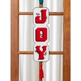 Herrschners Christmas Joy Wall Hanging Plastic Canvas Kit