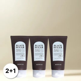 skin food 스킨푸드 블랙슈가 퍼펙트 매끈결 스크럽 클렌저 180g 3개