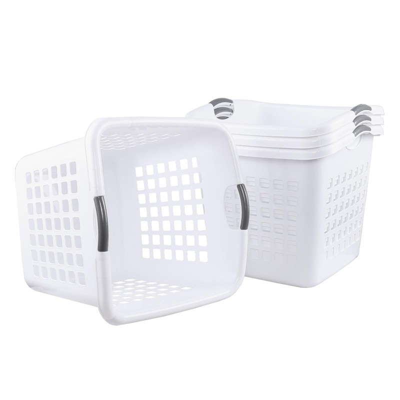 Eagrye 2 Bushel/70 L Large Ultra Square Laundry Basket, Plastic