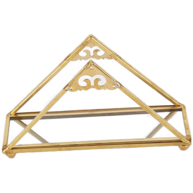 Mirror Jewelry Tray Glass Perfume Storage Tray Jewelry Plate Golden