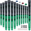 SAPLZIE Hybrid Rubber Golf Grips 13 Pack, All Weather Design,